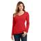 Port & Company® Fan Favorite™ Colors Long Sleeve Ladies V-Neck T-Shirt